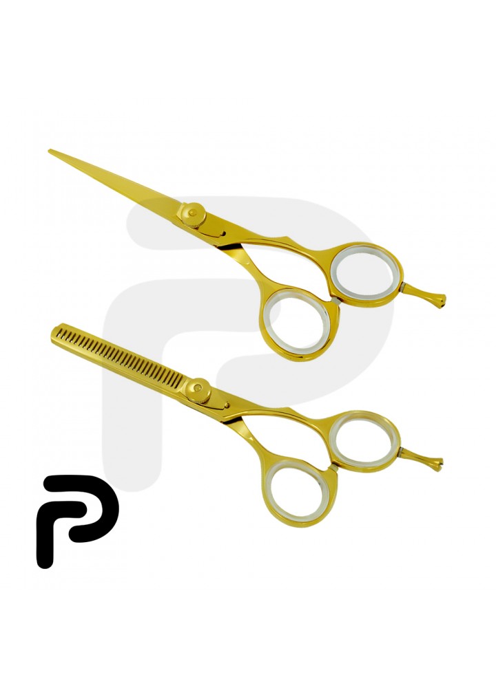Gold Barber Scissors Set